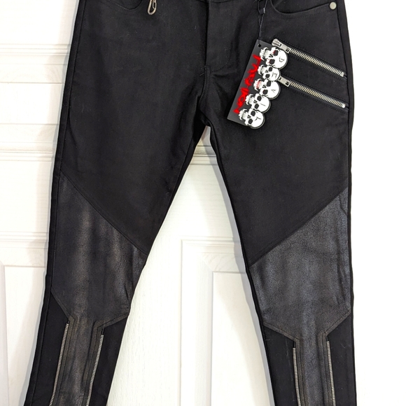 Devil Fashion skinny zipper pant XS - Picture 3 of 6